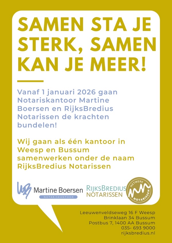 Samen sta je sterker